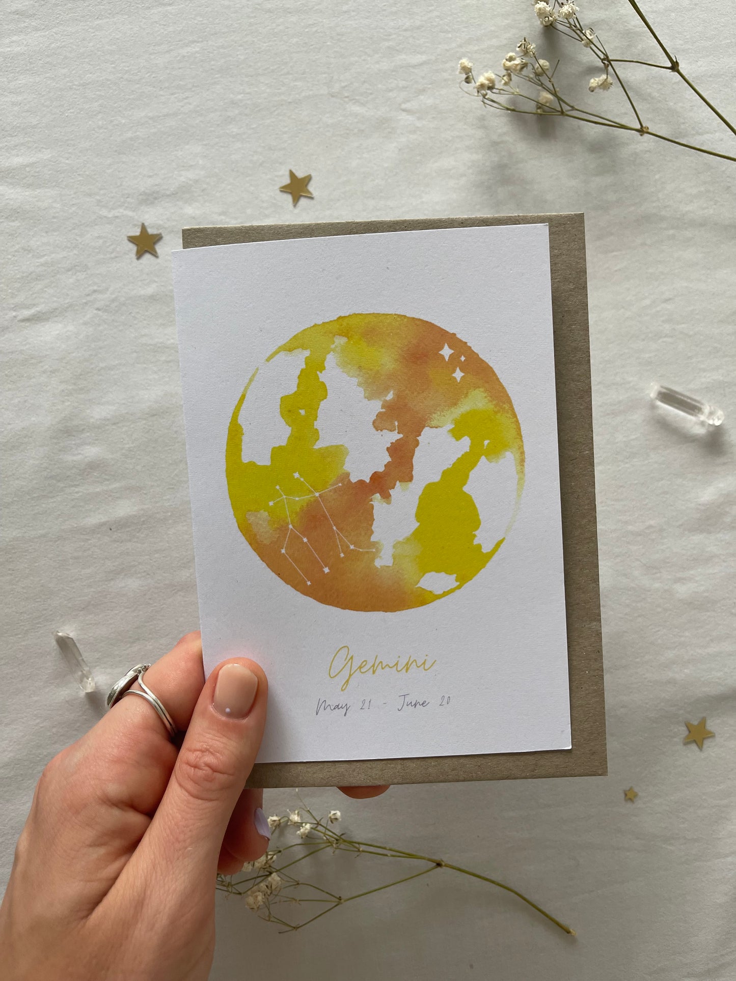 Zodiac Gemini Greeting Card