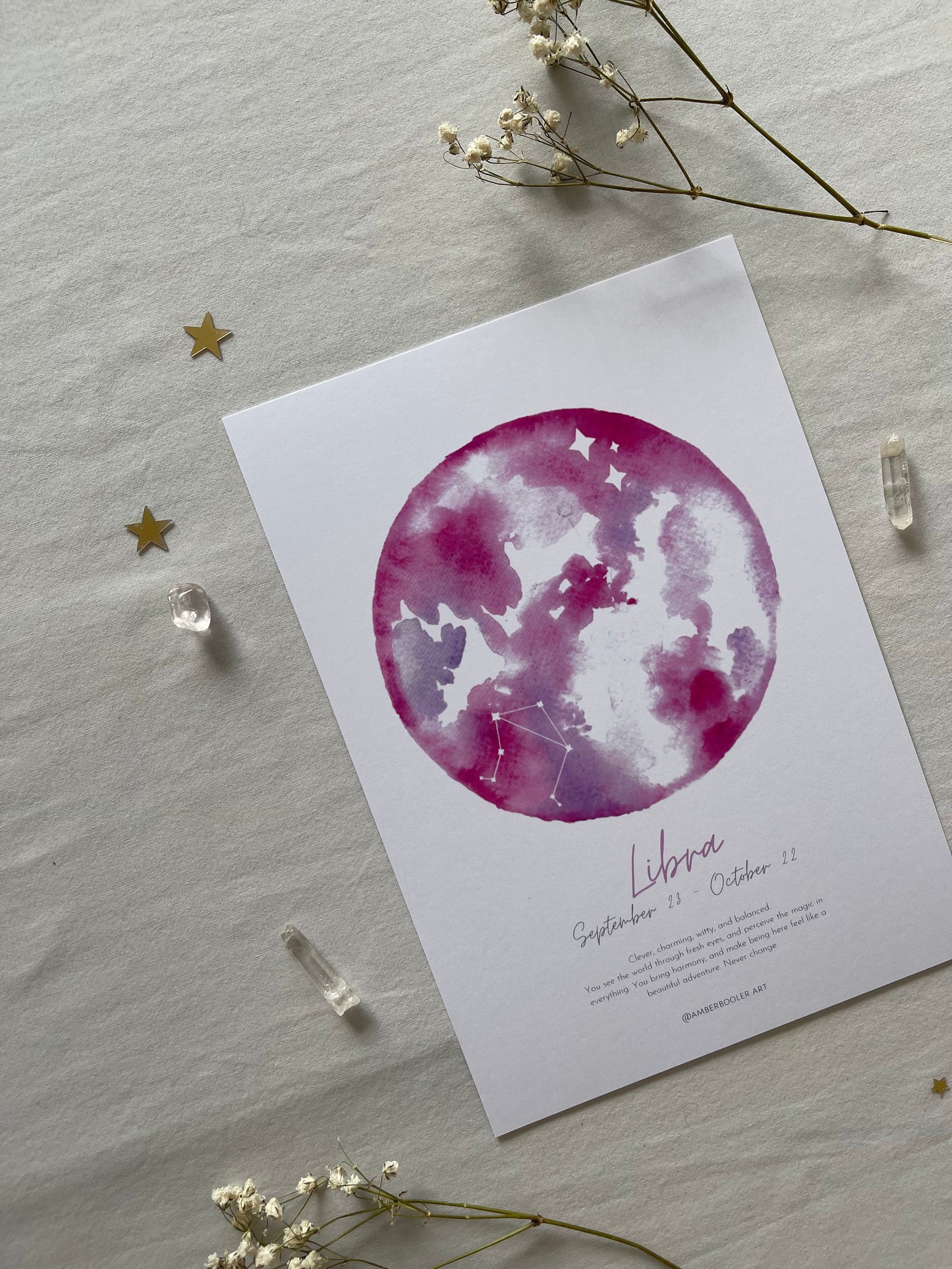 Zodiac Libra Art Print