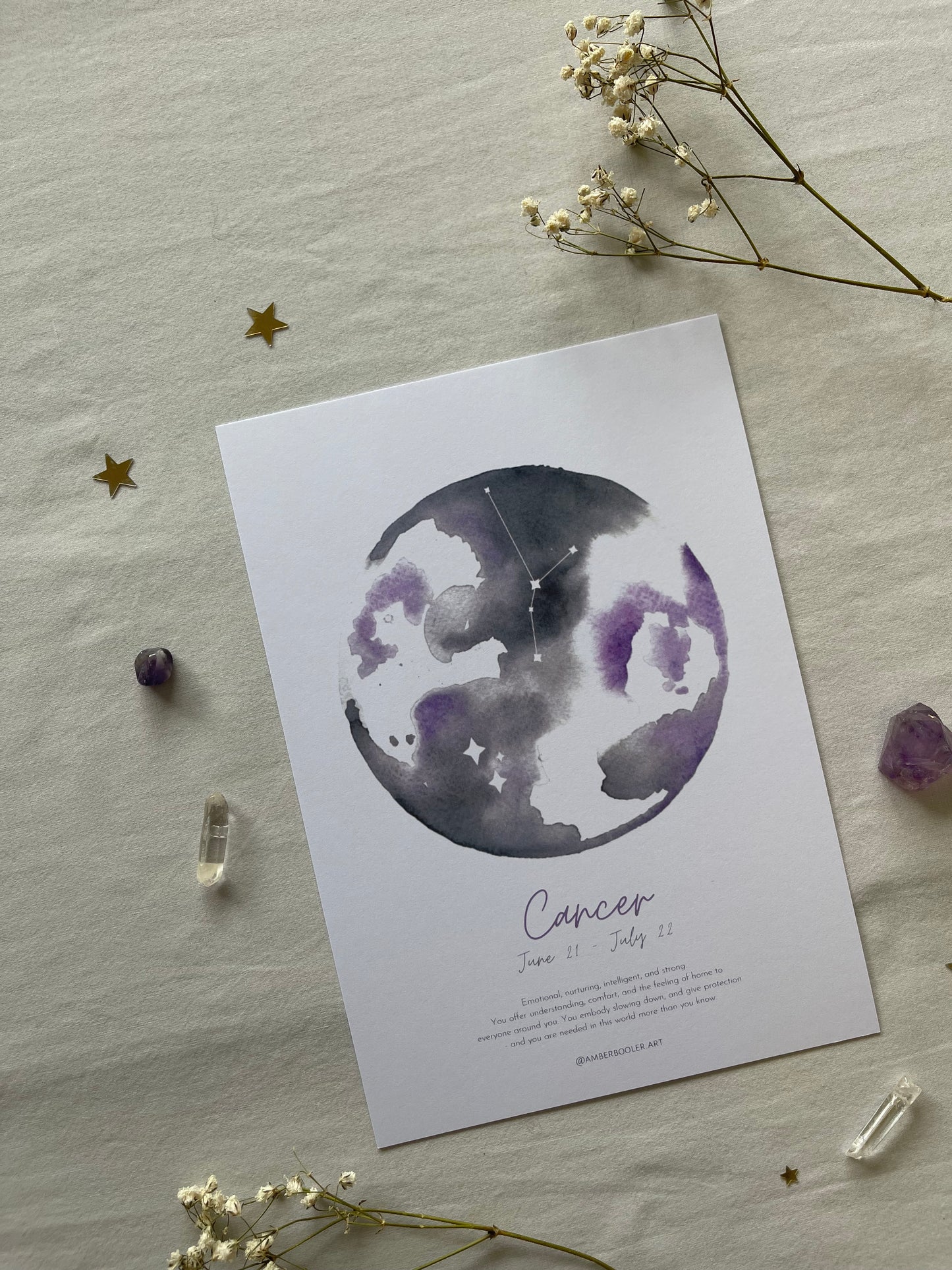 Zodiac Cancer Art Print