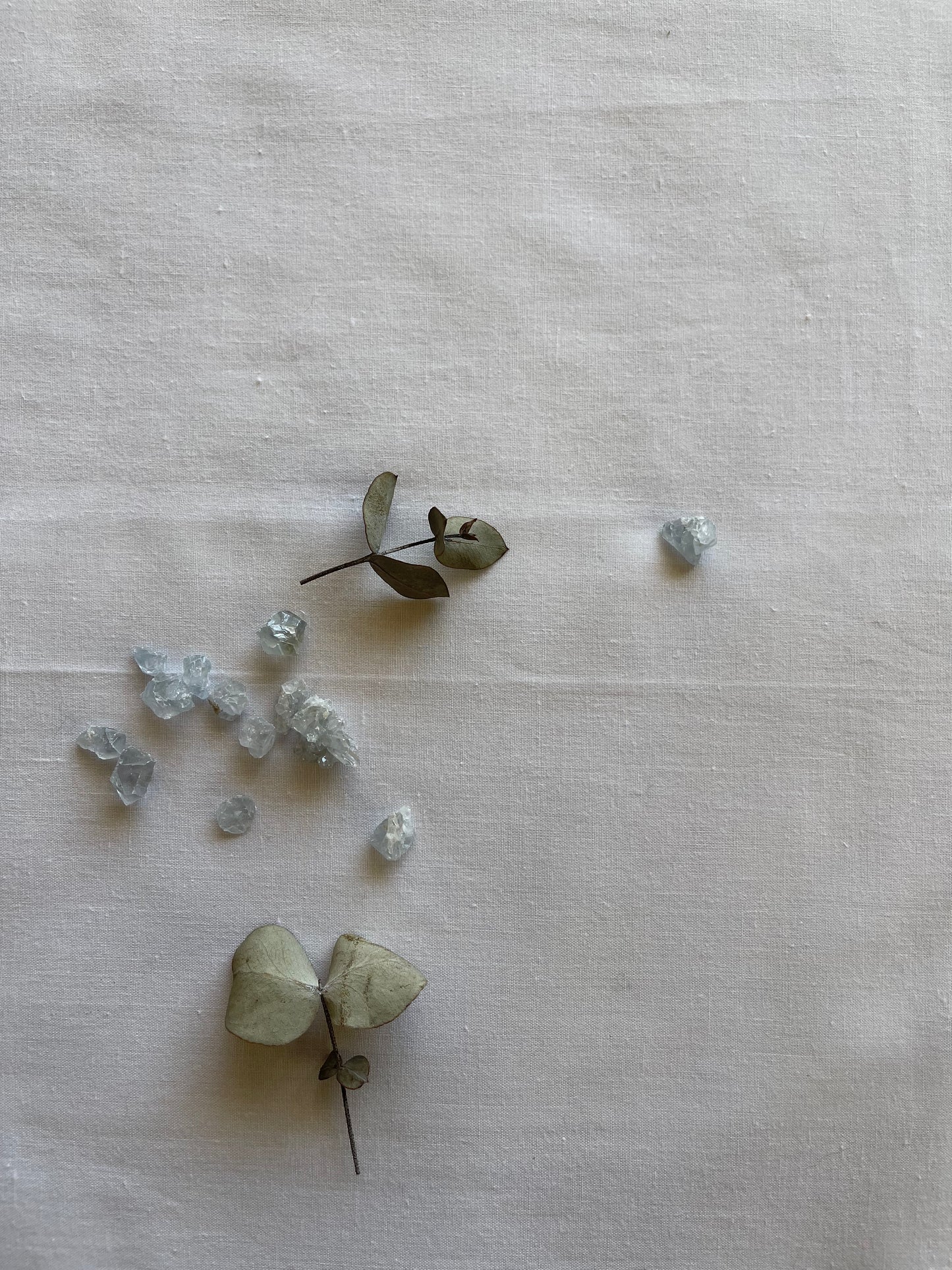 Celestite Crystal Blank Greeting Card