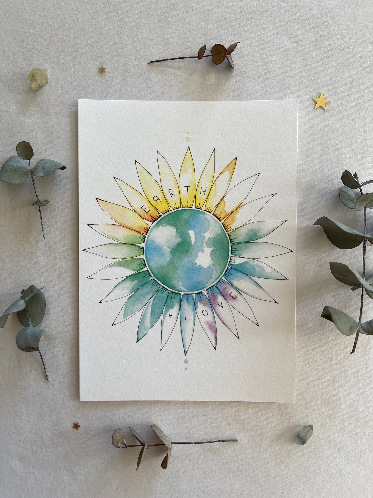 EARTH LOVE A5 Print