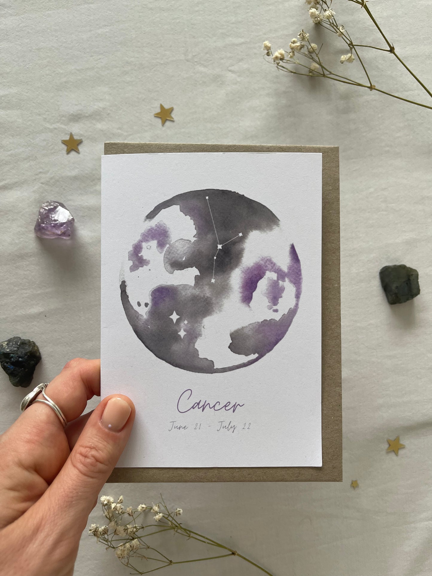 Zodiac Cancer Greeting Card