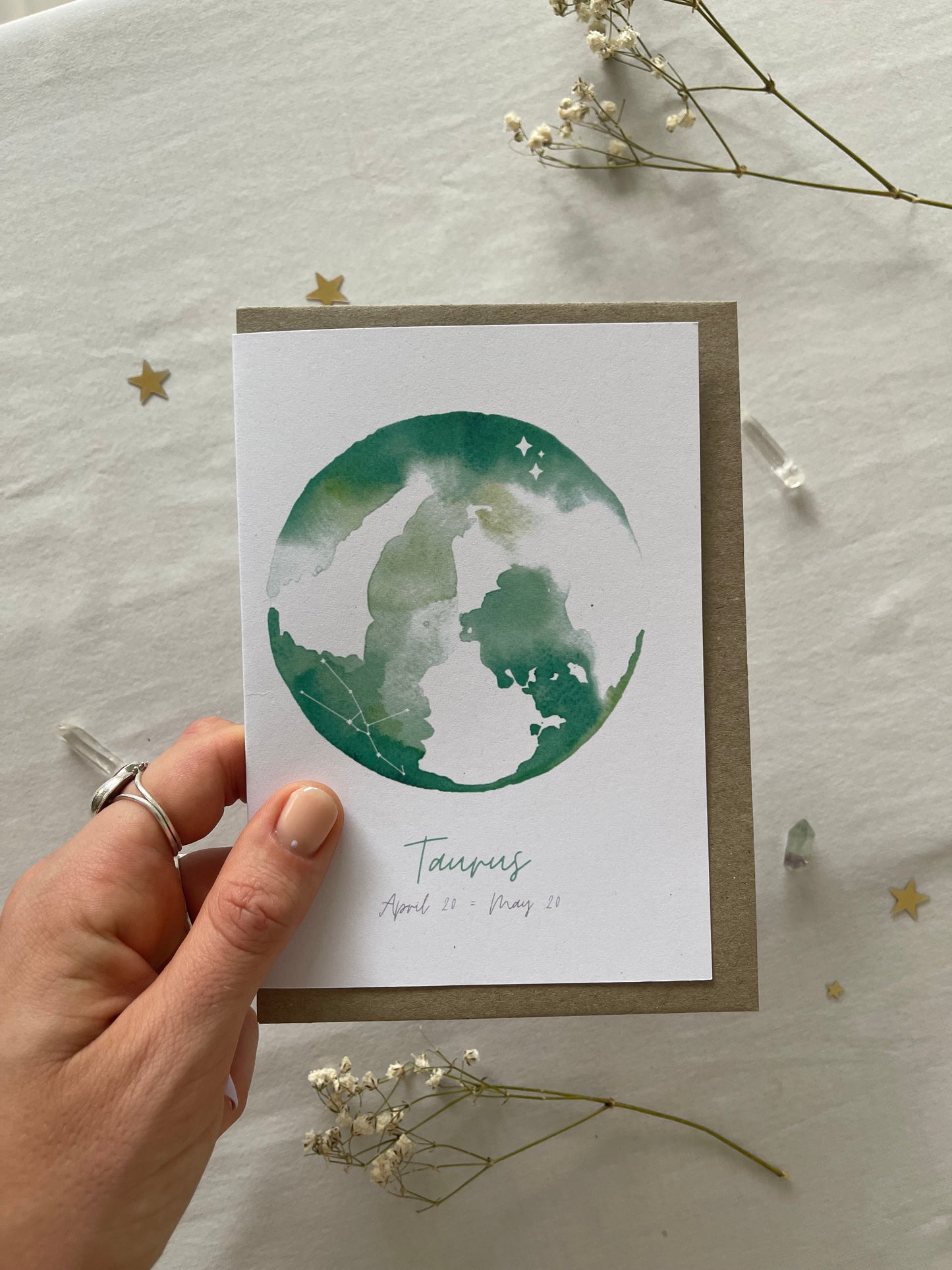 Zodiac Taurus Greeting Card