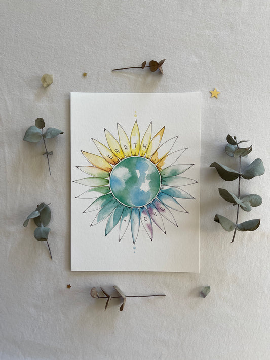 EARTH LOVE A5 Print