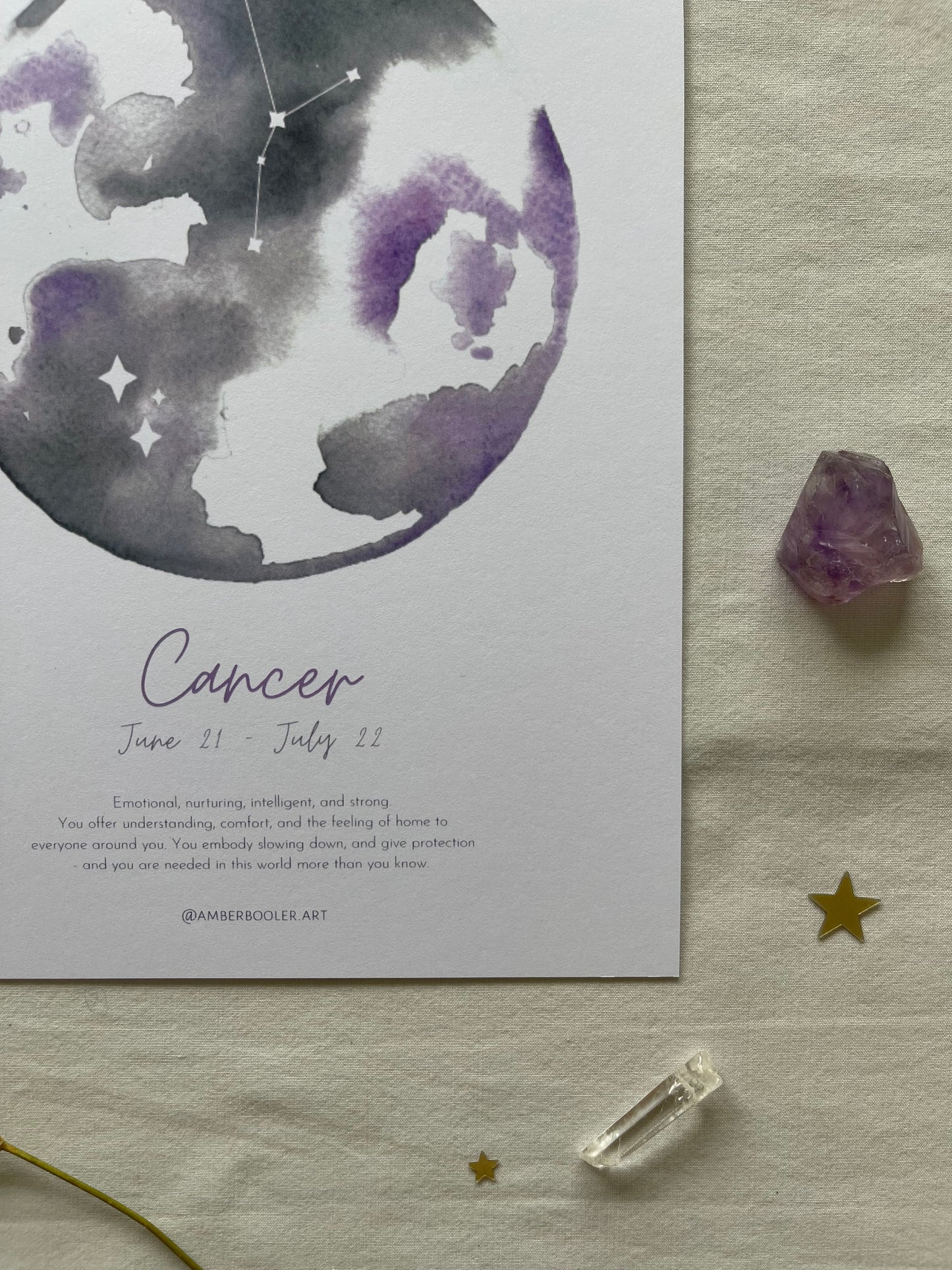 Zodiac Cancer Art Print