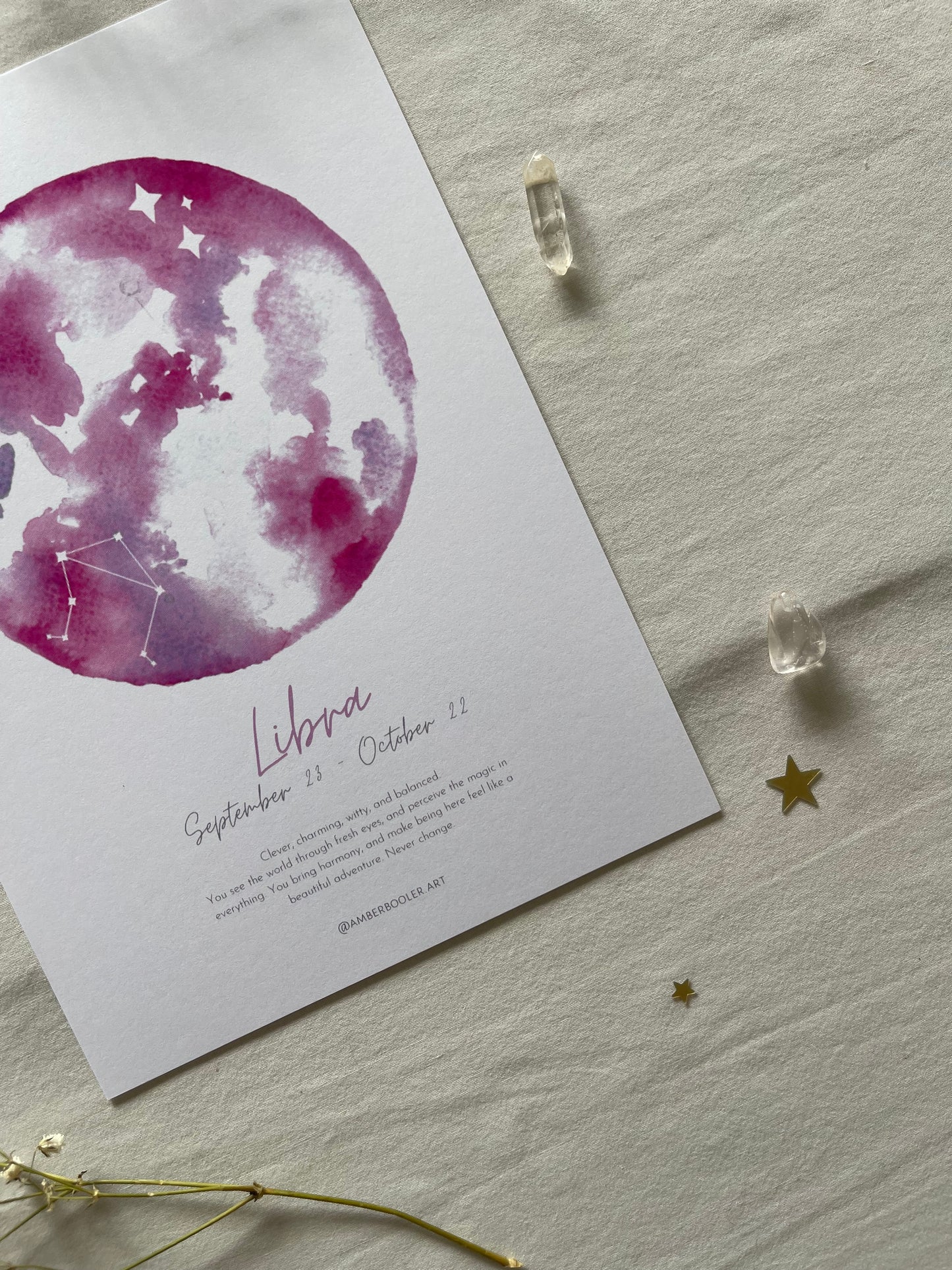 Zodiac Libra Art Print