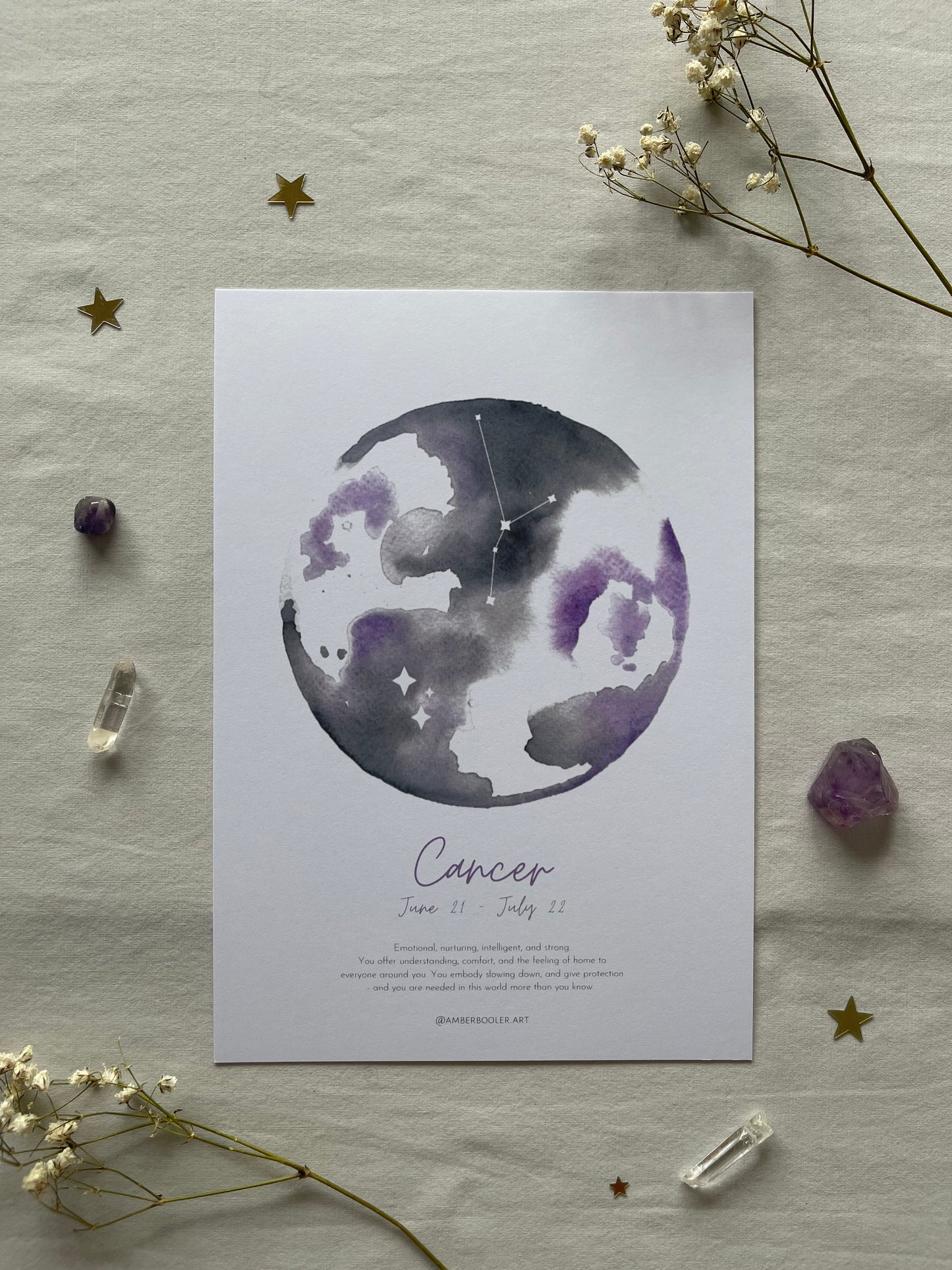 Zodiac Cancer Art Print