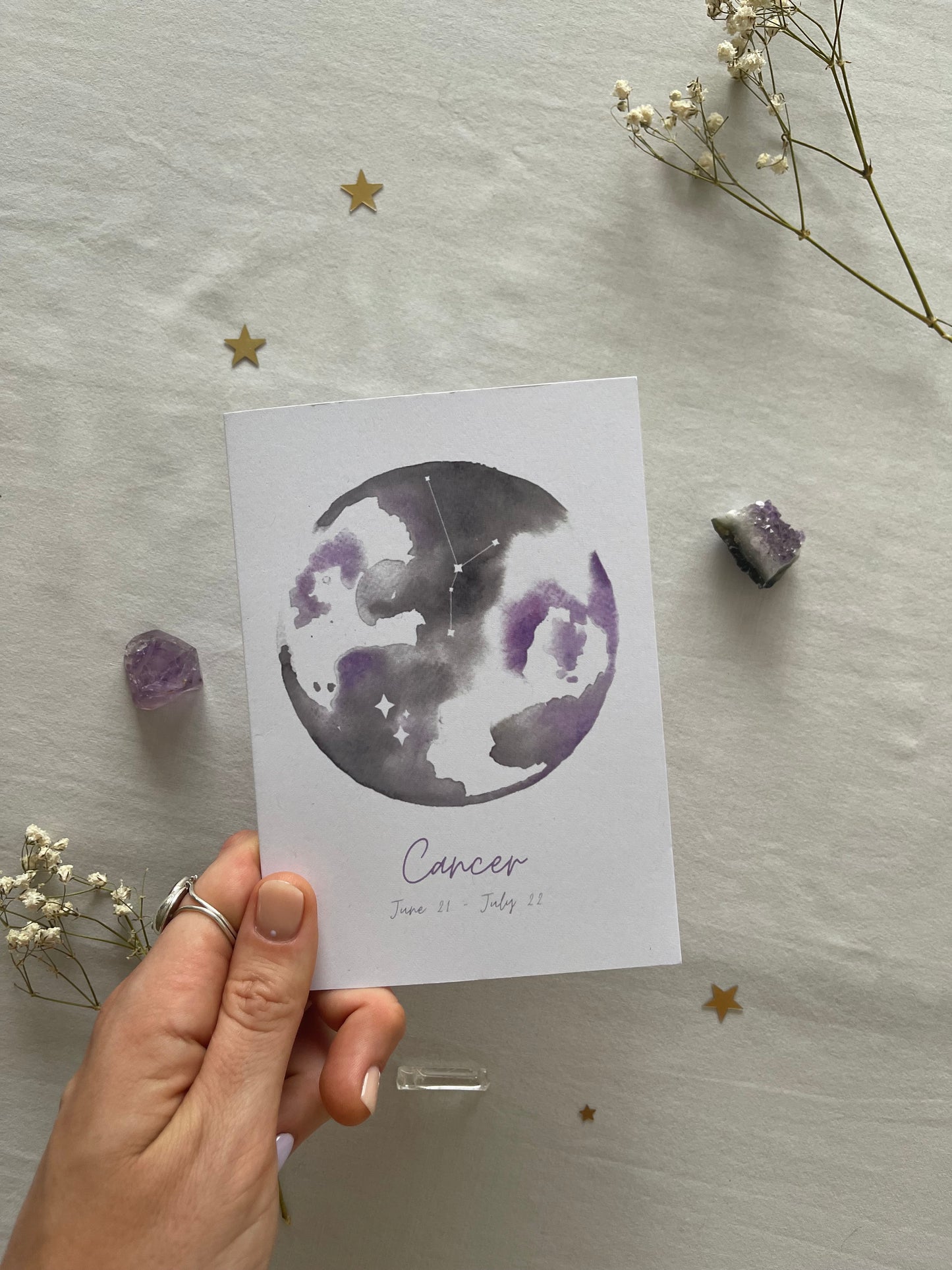 Zodiac Cancer Greeting Card