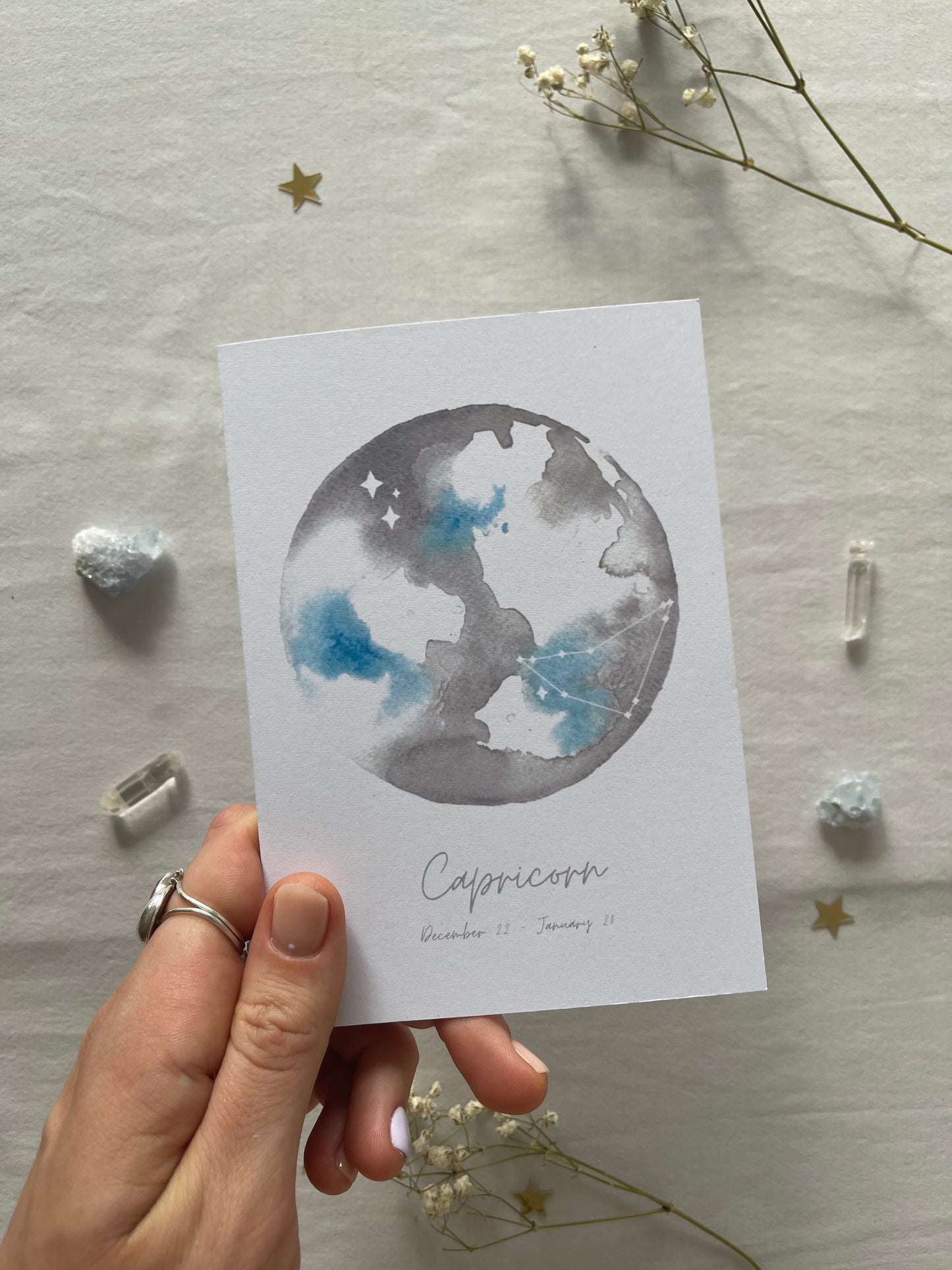 Zodiac Capricorn Greeting Card