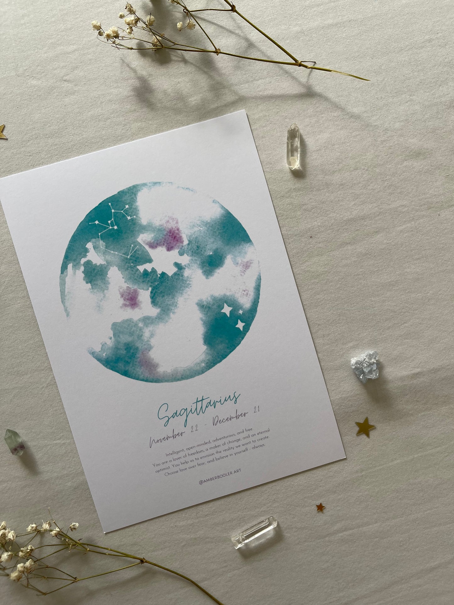 Zodiac Sagittarius Art Print