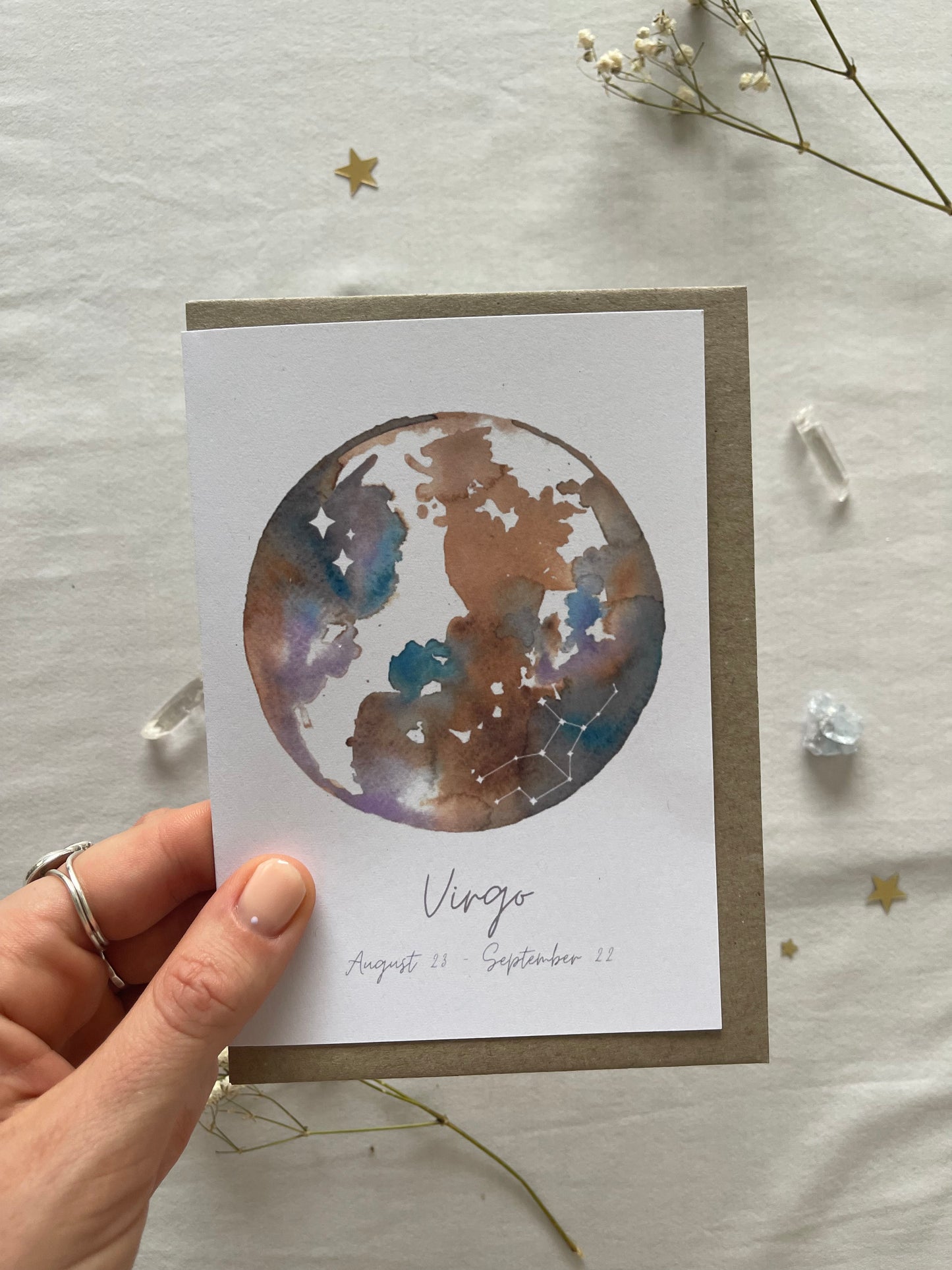 Zodiac Virgo Greeting Card