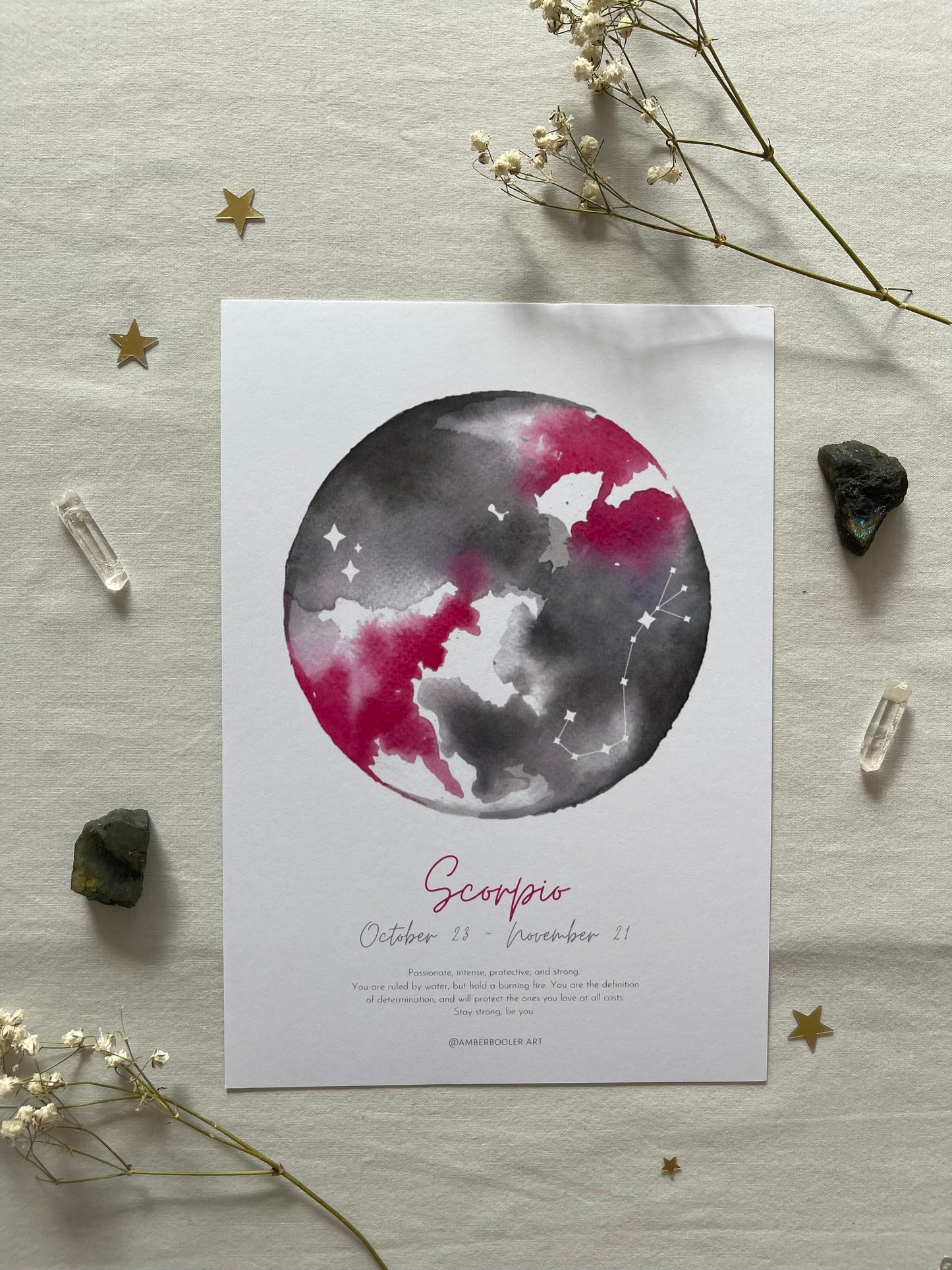 Zodiac Scorpio Art Print