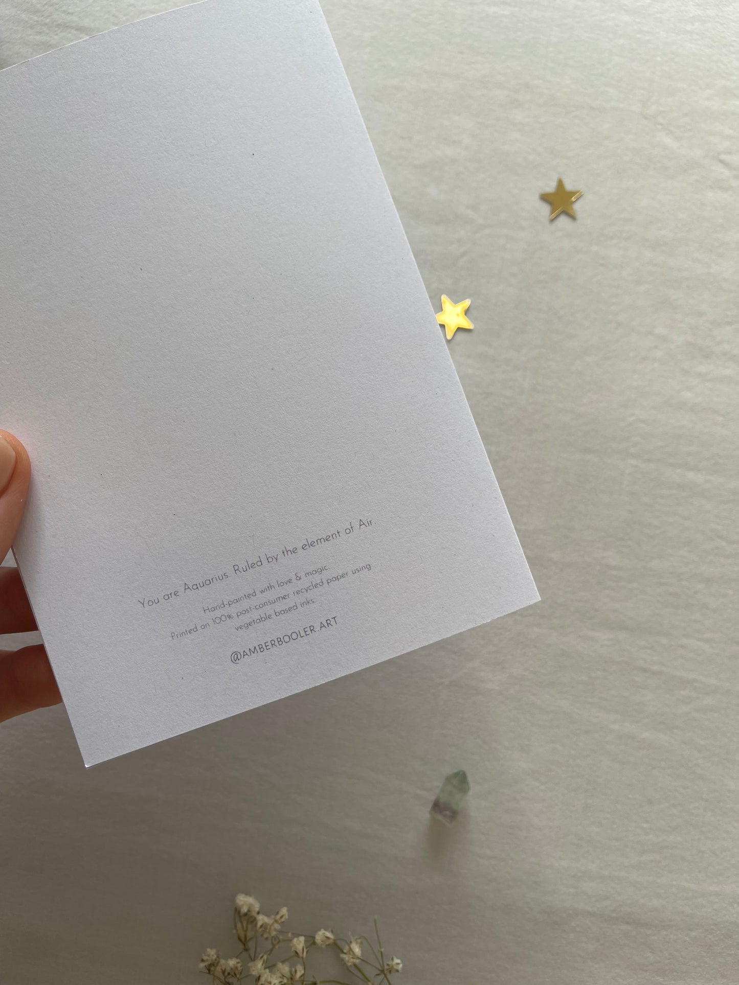 Zodiac Aquarius Greeting Card