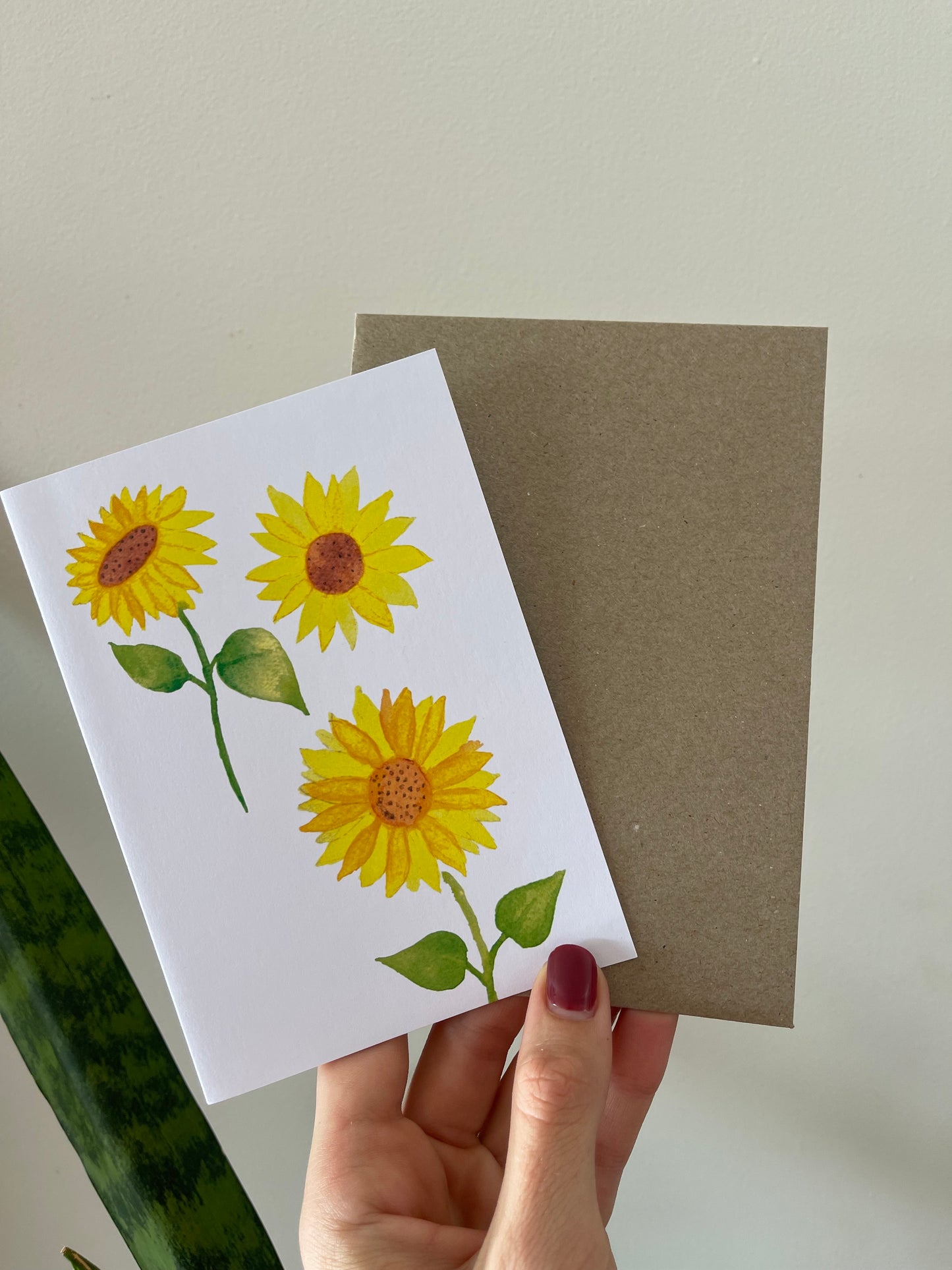 Sunflower Blank Card