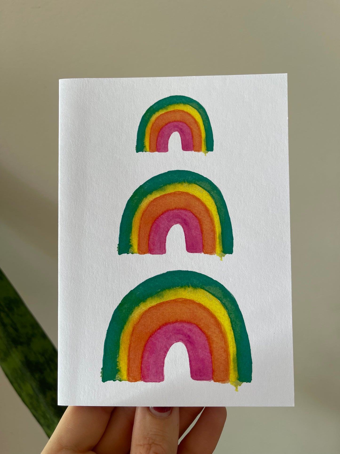Rainbow Blank Card