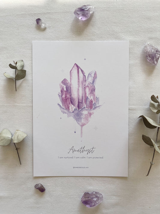Amethyst Crystal Print